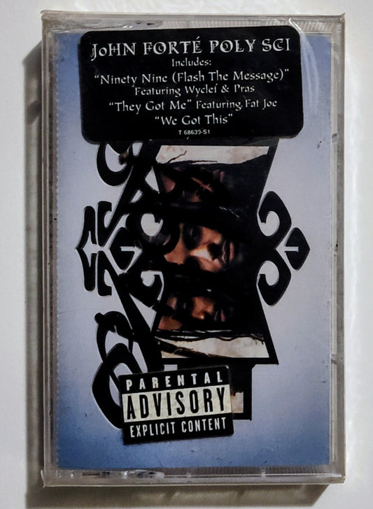 John Forté - "Poly Sci" - CASSETTE TAPE NM/M (Sealed; price written on cellophane with marker; can be removed with alcohol)