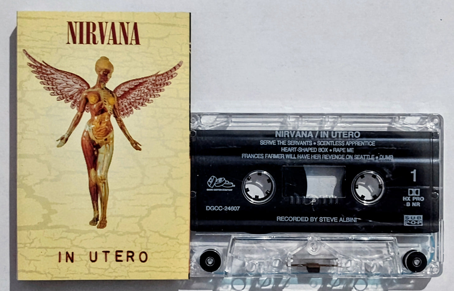 Nirvana - “In Utero” - CASSETTE TAPE VG+/VG