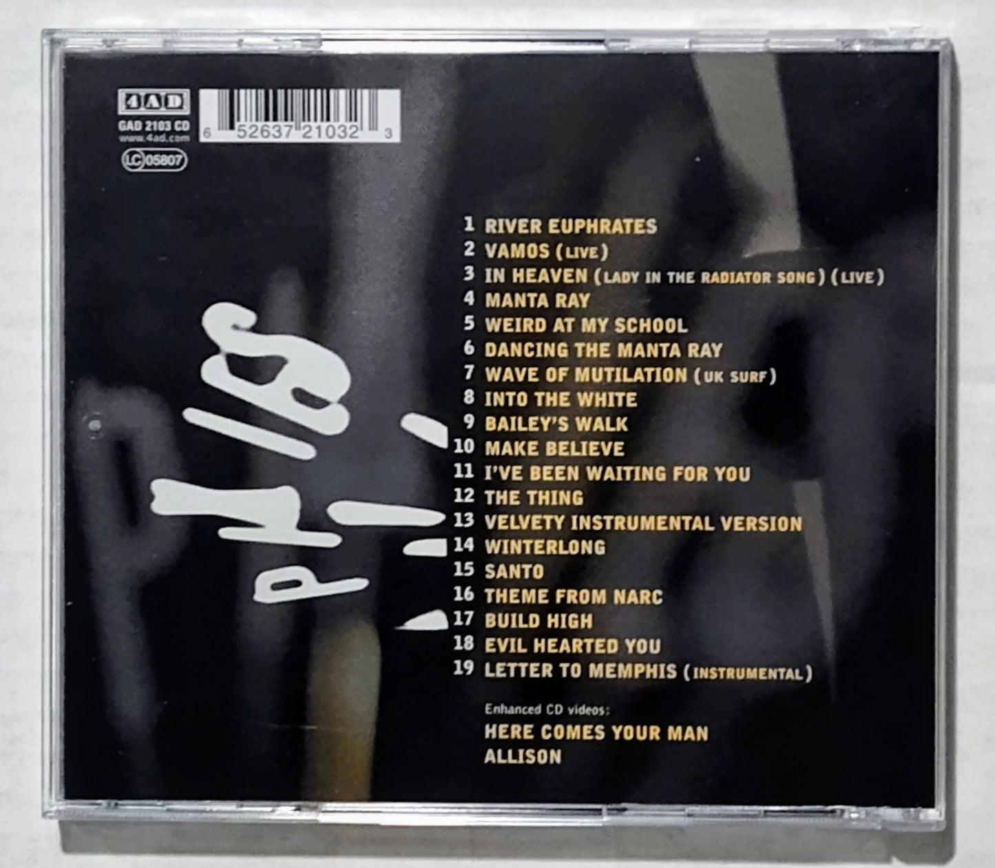 Pixies - "Complete 'B' Sides" - INDIE COMPACT DISC NM/NM