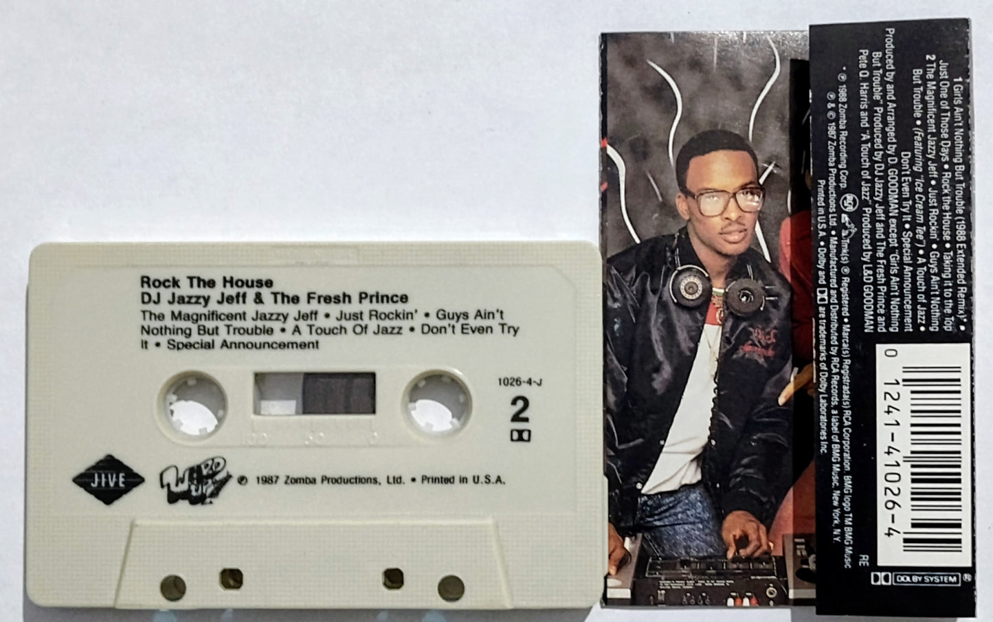 DJ Jazzy Jeff And The Fresh Prince - "Rock The House" - CASSETTE TAPE VG+/VG+