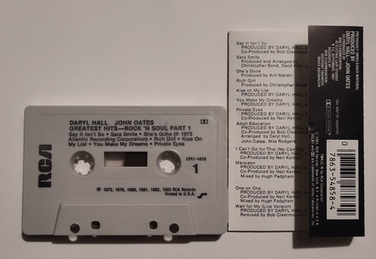 Hall & Oates - "Greatest Hits: Rock 'N Soul Part 1" - CASSETTE TAPE (DOLBY) VG/VG+