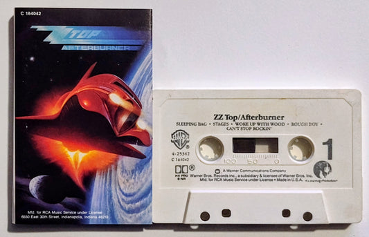 ZZ TOP - "Afterburner" - CASSETTE TAPE (DOLBY HX PRO B NR) VG/VG