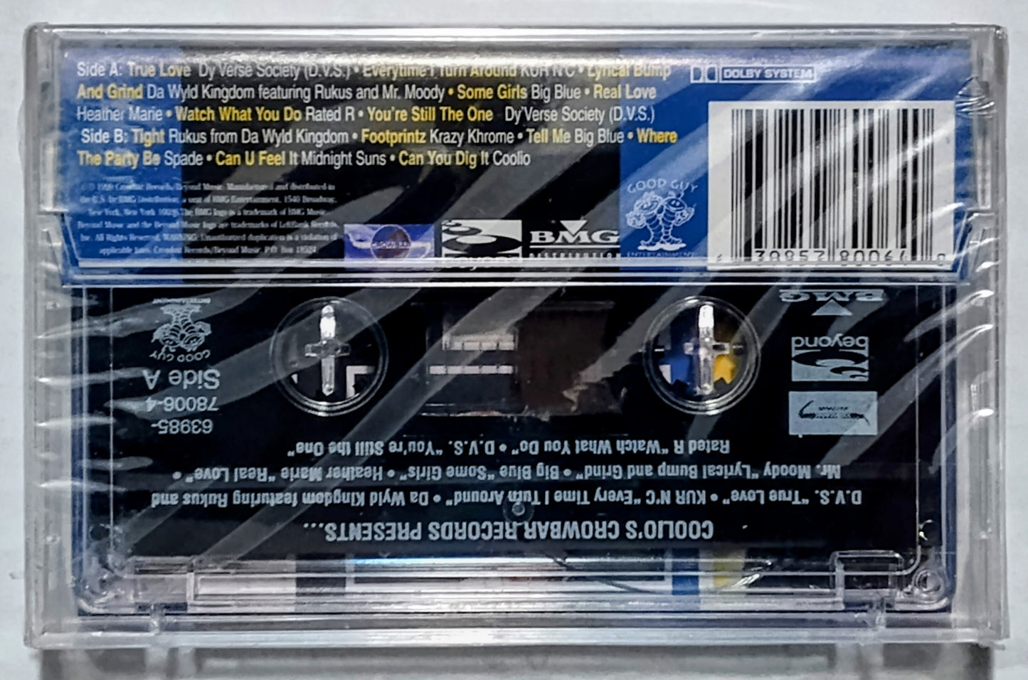 Various Artists - “Coolio’s Crowbar Records Presents (Compilation)” - CASSETTE TAPE NM/M (Sealed with hype sticker; a few tiny rips in cellophane)