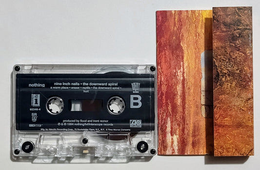 Nine Inch Nails - "The Downward Spiral" - CASSETTE TAPE VG+*/VG (*J card has Parental Advisory sticker on it. This could drop the cover to a VG if that bothers you.)