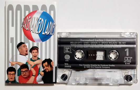 Barenaked Ladies - "Gordon" - CASSETTE TAPE (Canada; Clear Shell; Columbia House; DOLBY HX PRO B NR) VG+/VG+