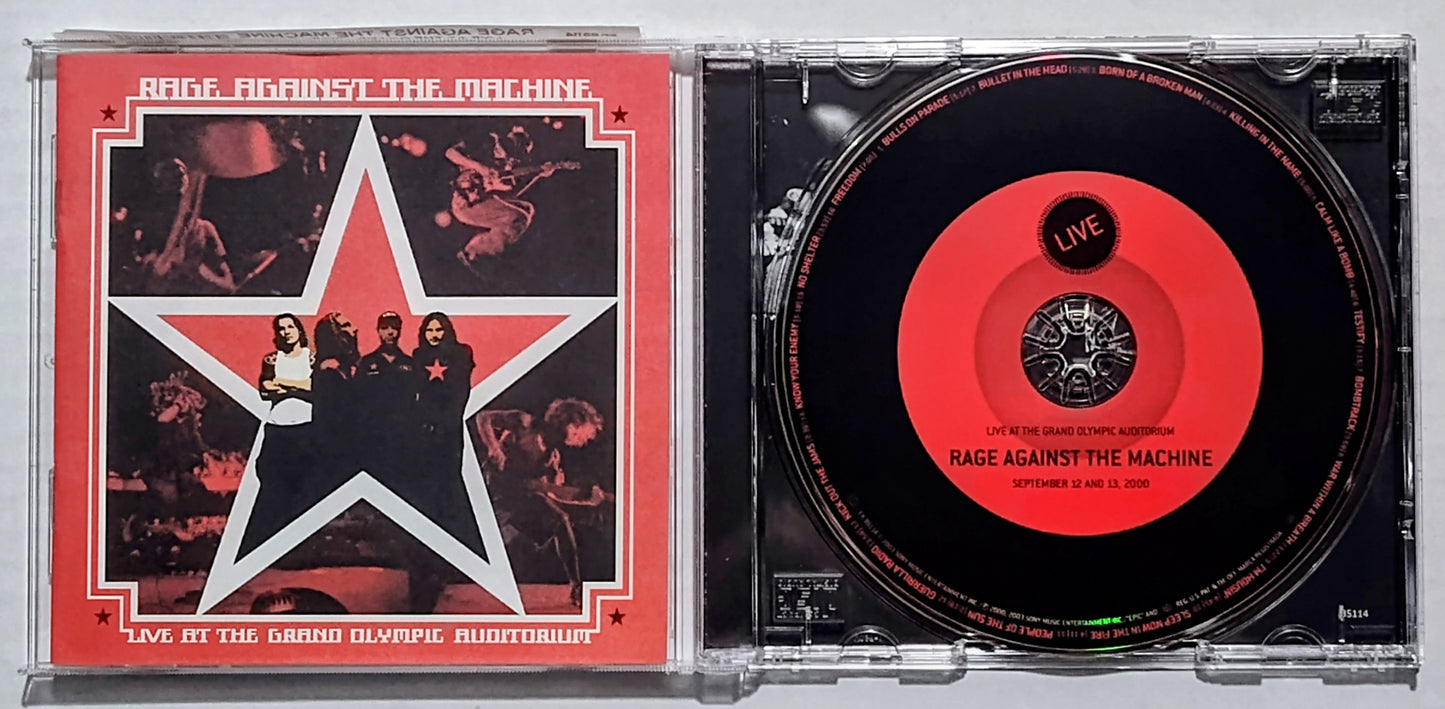 Rage Against The Machine - "Live At The Grand Olympic Auditorium" - COMPACT DISC NM/NM