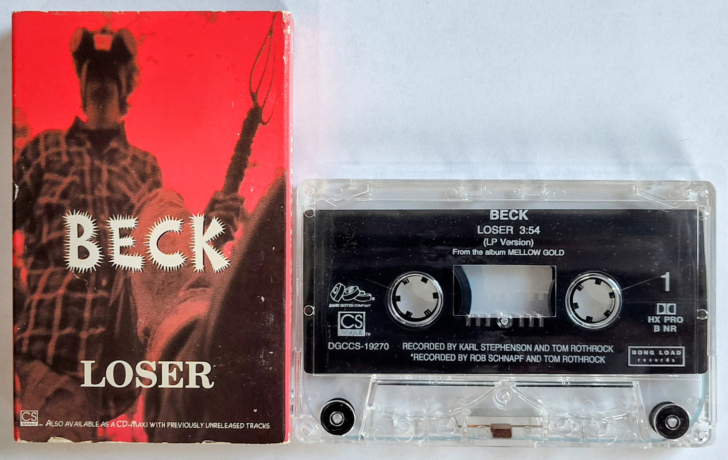Beck - “Loser” - CASSETTE TAPE (Single) G+/VG+ *🚨*