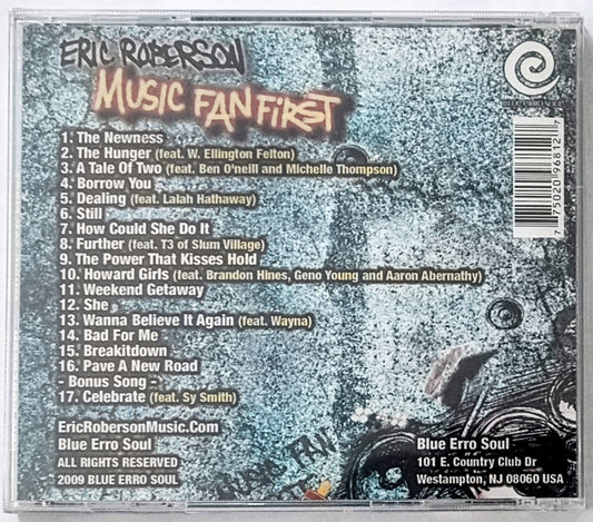 Eric Robertson - “Music Fan First” - COMPACT DISC NM/M (Sealed; Small crack in case)