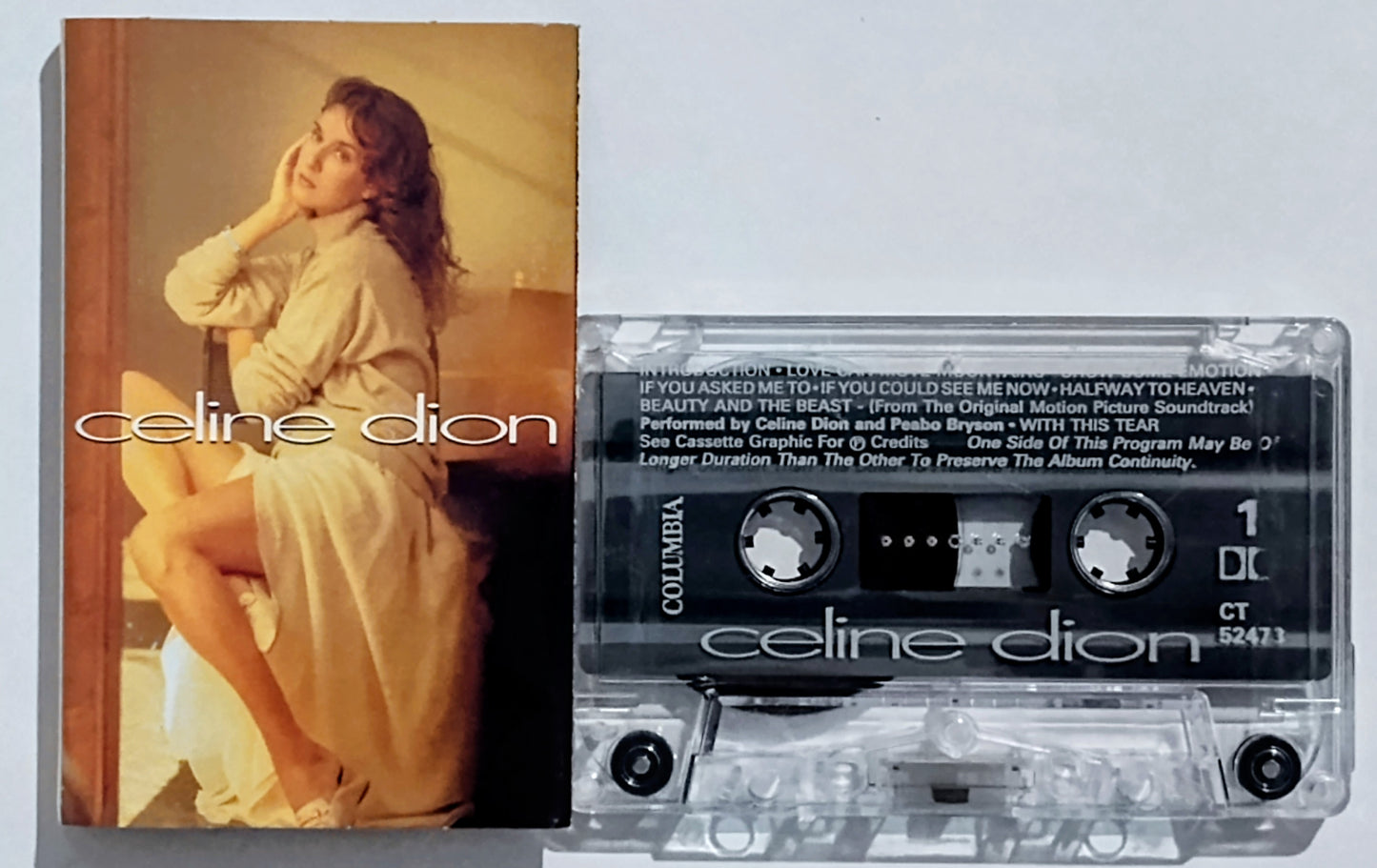 Celine Dion - "Celine Dion" - CASSETTE TAPE VG+/VG+