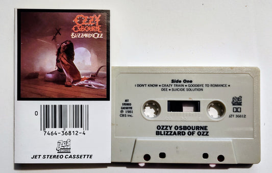 Ozzy Osbourne - "Blizzard Of Oz" - CASSETTE TAPE VG+/VG+