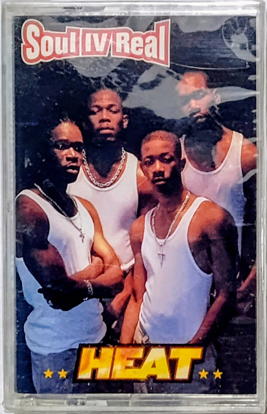 Soul IV Real - “Heat” - CASSETTE TAPE NM/M (sealed; crack in spine and backside of case)