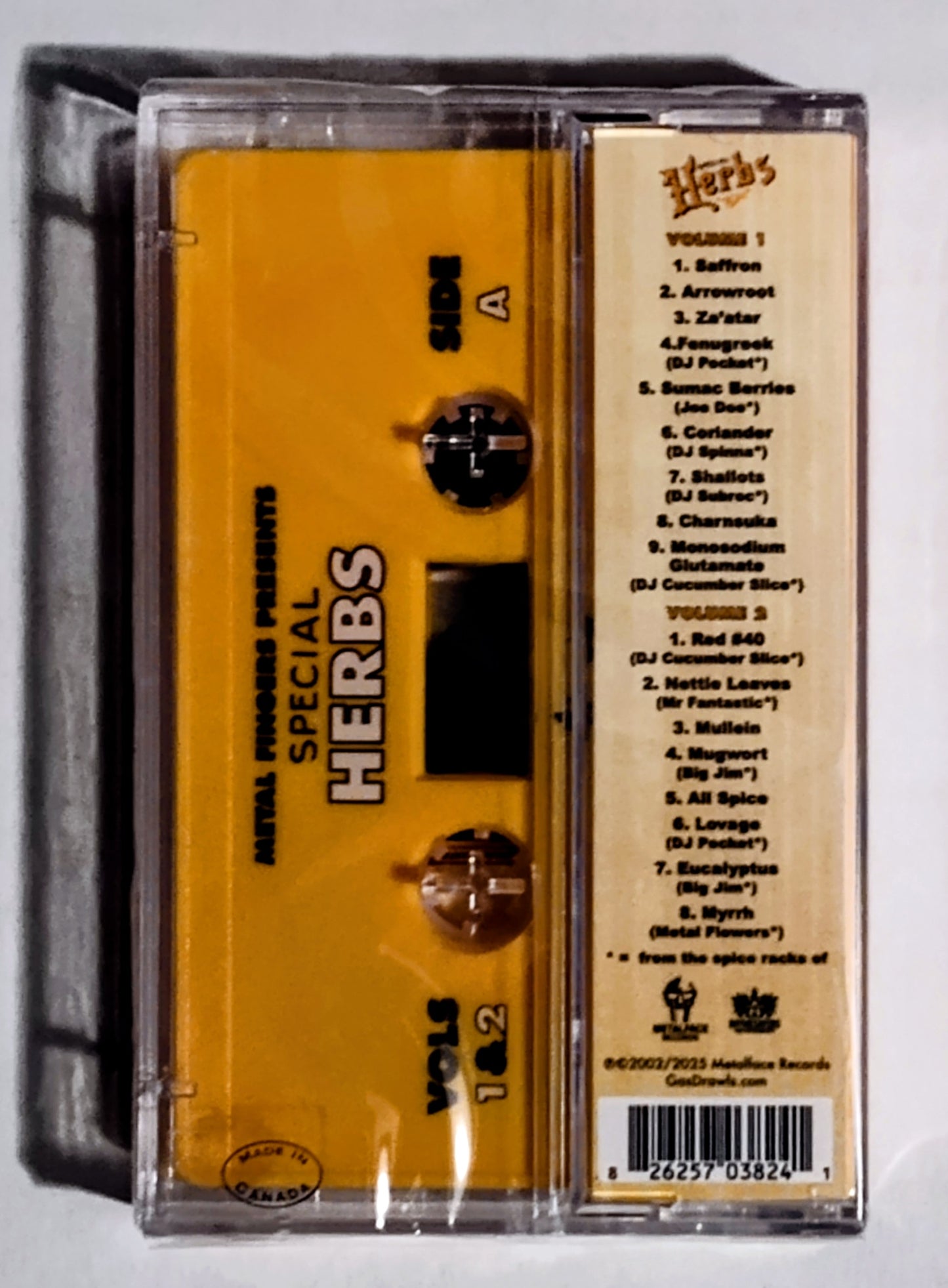 MF Doom (Metal Fingers) - "Special Herbs (Instrumentals; 5-Tape Complete Set)" - INDIE CASSETTE TAPE M/M (All Sealed; FREE SHIPPING)