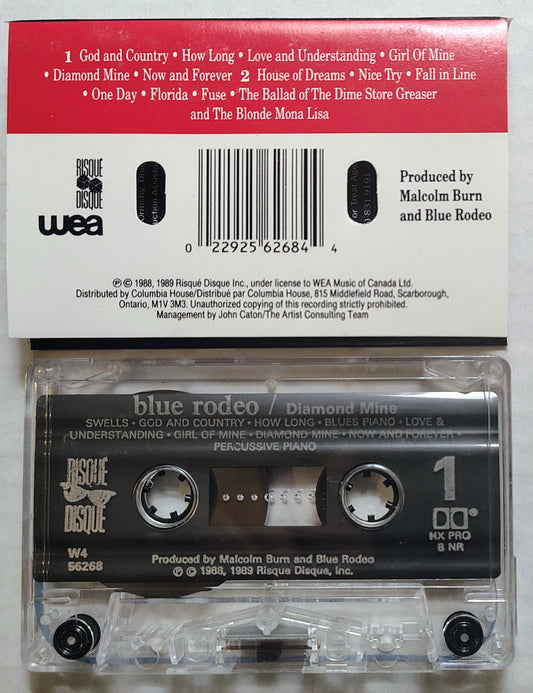 Blue Rodeo - “Diamond Mine” - CASSETTE TAPE VG/VG+