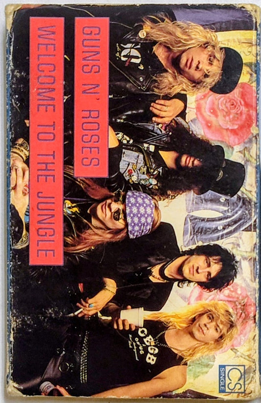 Guns N’ Roses - “Welcome To The Jungle” - CASSETTE TAPE (Single) G+/VG+