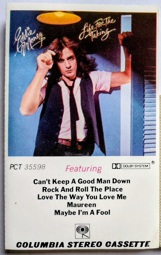 Eddie Money - “Life For The Taking” - CASSETTE TAPE VG/VG