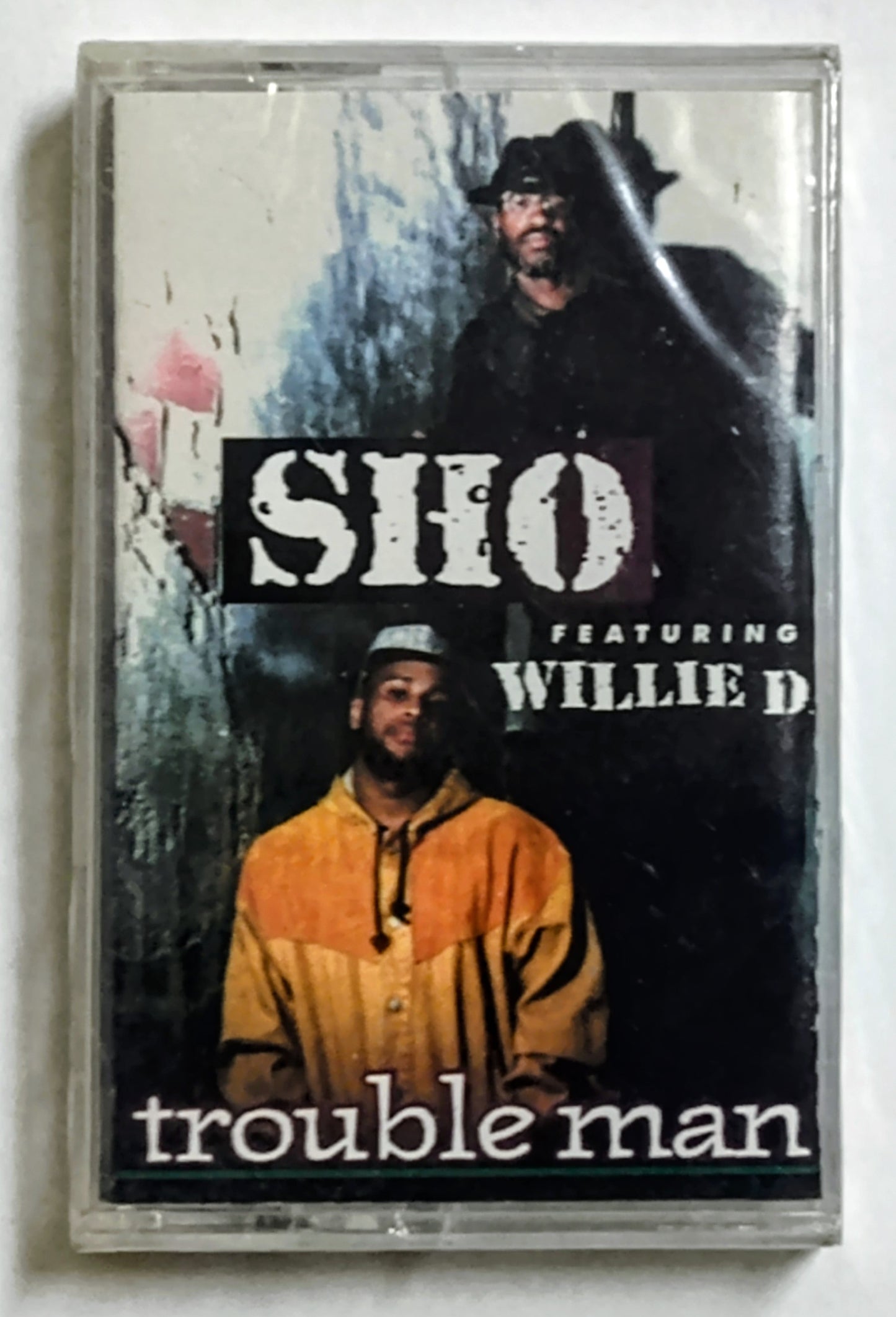 Sho Featuring Willie D - “Trouble Man” - CASSETTE TAPE NM/M (Sealed; scratchy cellophane; small tear in seal)