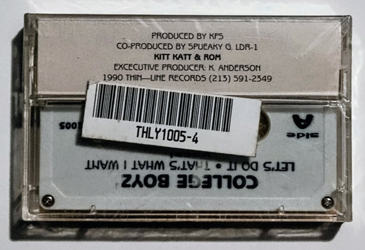 College Boyz - "Let's Do It/ That's What I Want" - CASSETTE TAPE (Maxi Single) VG+/M (Sealed; large crack in cover) [Los Angeles, CA]