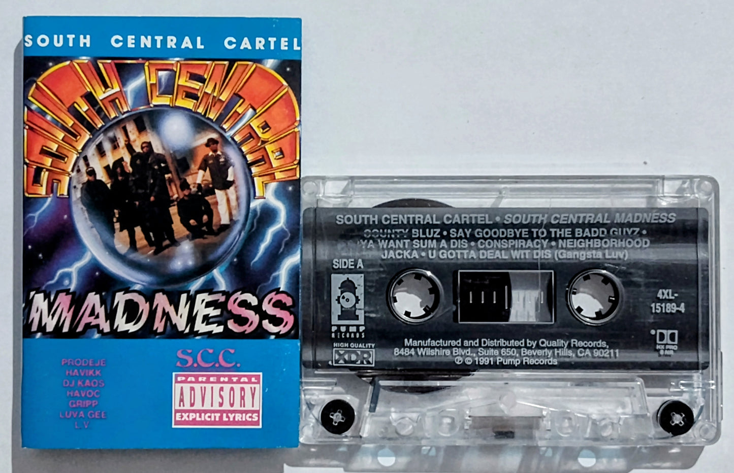 South Central Cartel - “South Central Madness” - CASSETTE TAPE VG+/VG