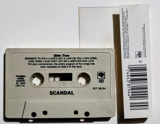 Scandal - "Scandal" - CASSETTE TAPE VG+/VG+
