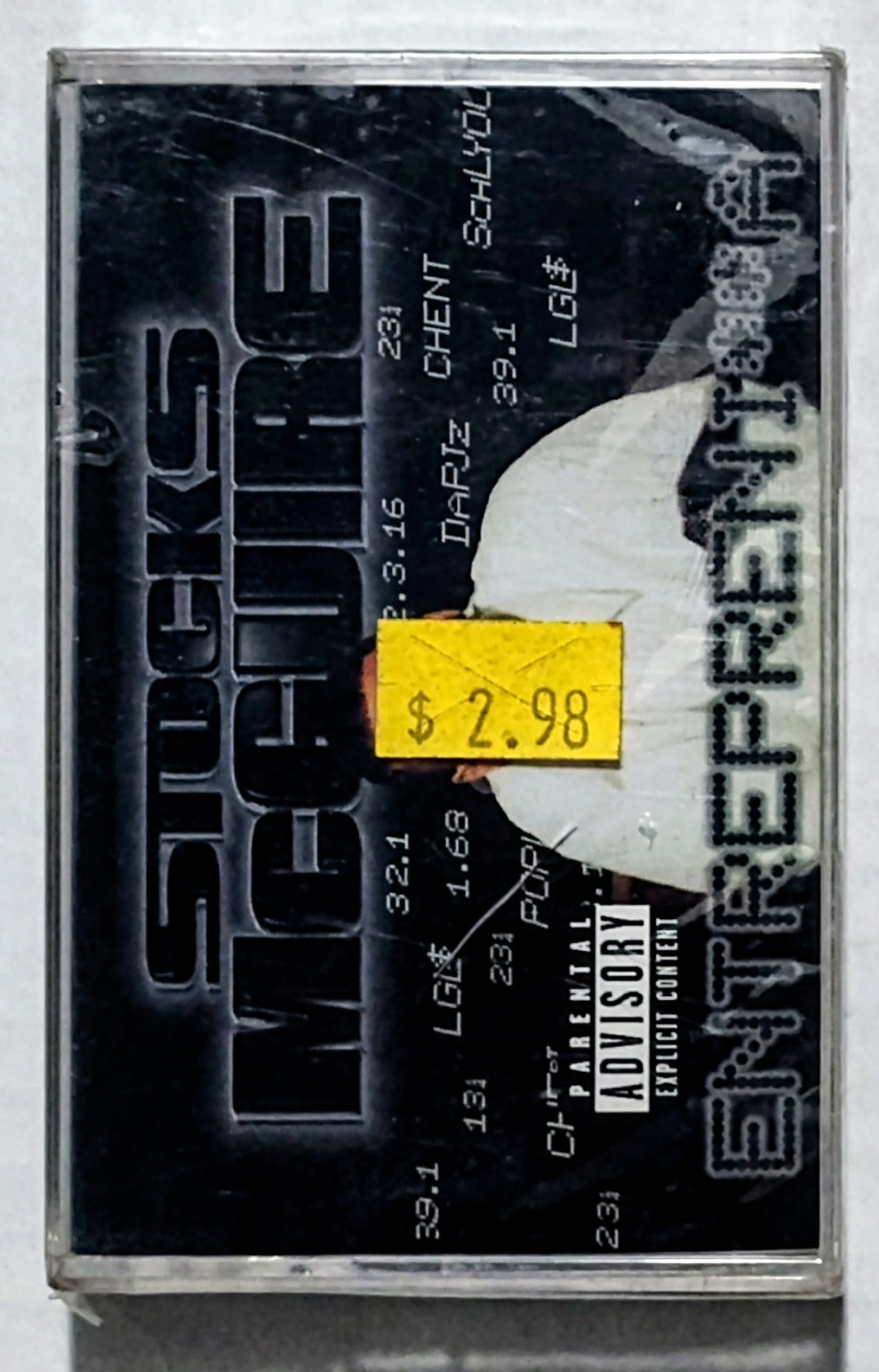 Stocks McGuire - “Entrepren**a (EP)” - CASSETTE TAPE NM/M (sealed; crack in cover; scratchy cellophane)