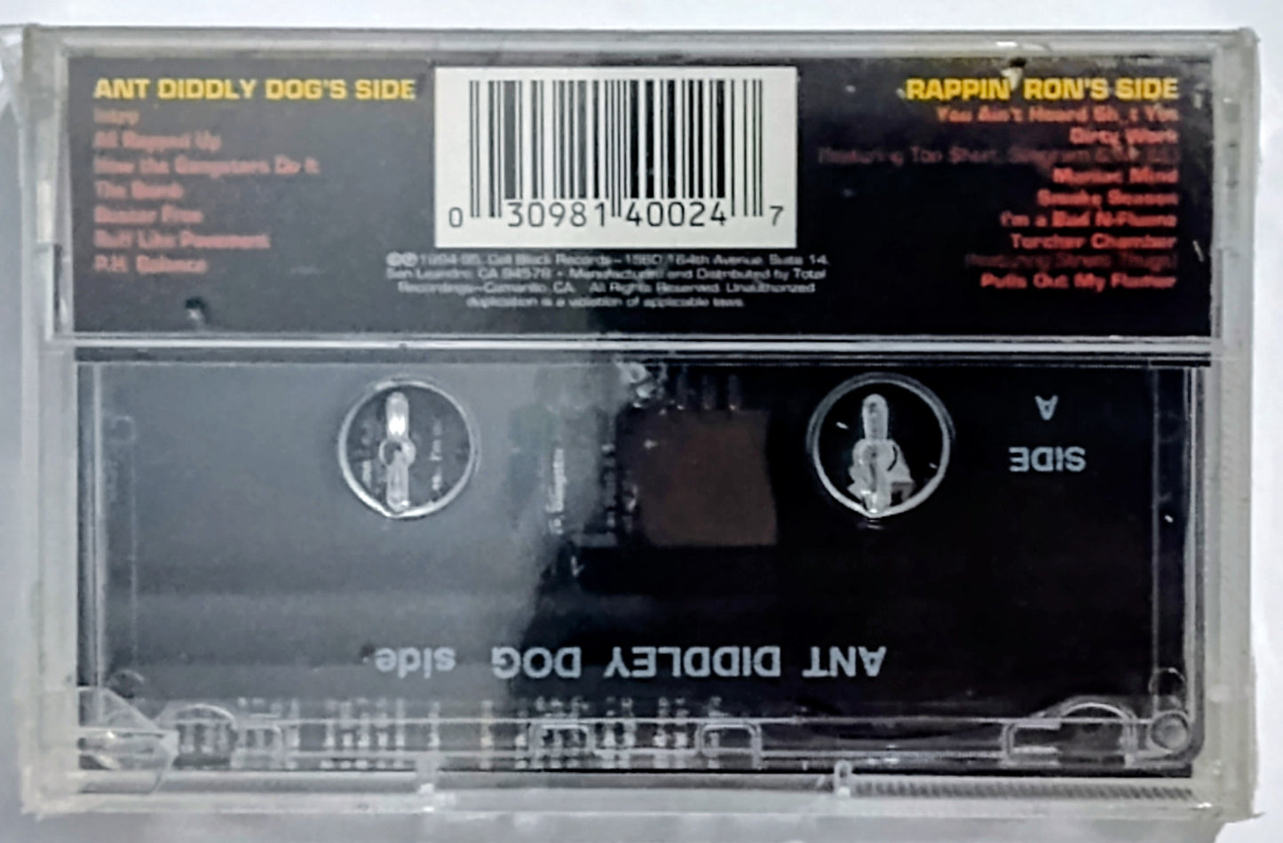 Rappin' Ron & Ant Diddley Dog - "Bad N-Fluenz" - CASSETTE TAPE NM/M (Sealed; torn cellophane)