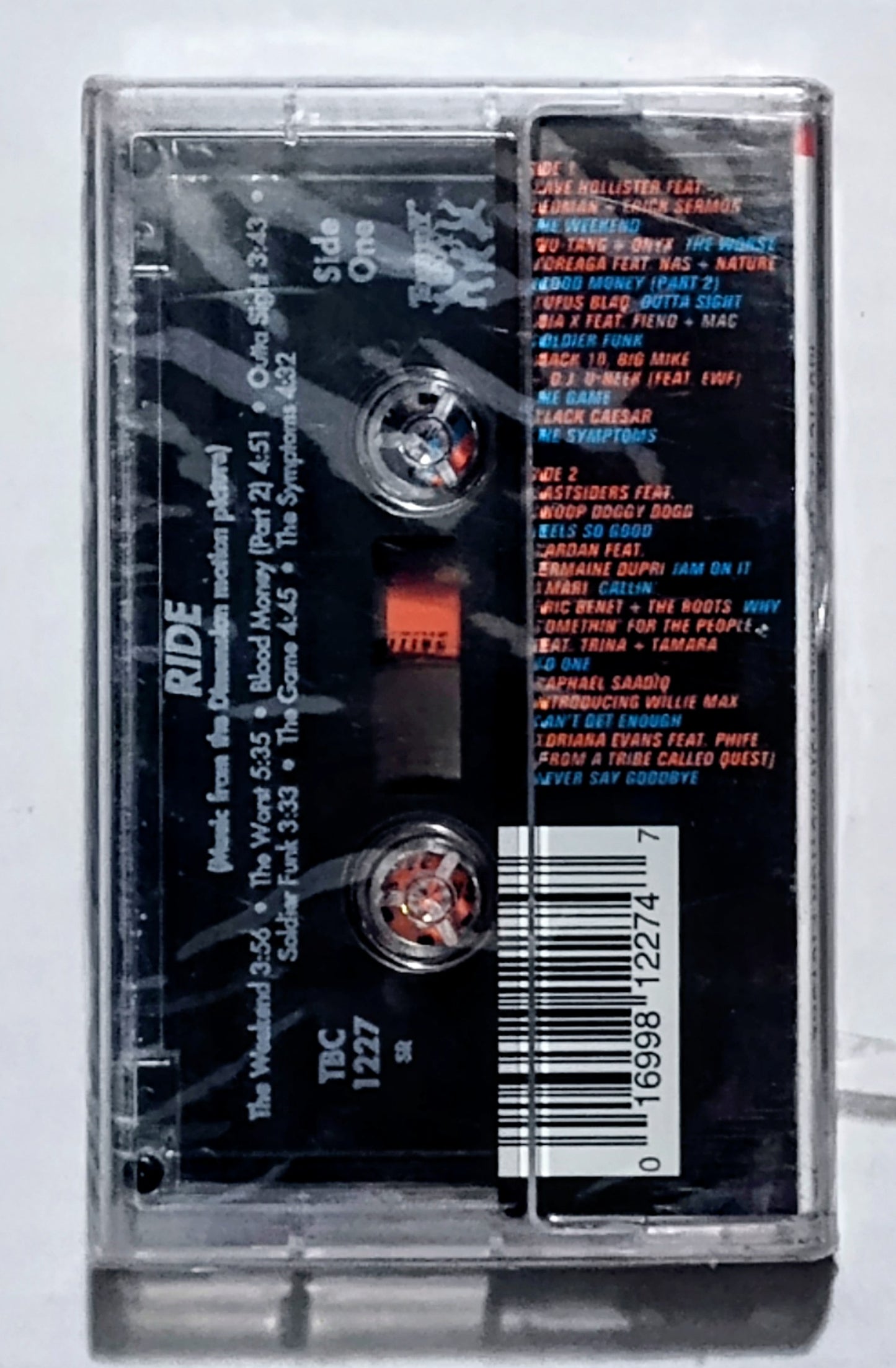 Various Artists - “Ride Soundtrack” - CASSETTE TAPE NM/M (Sealed; scratchy cellophane; small hole in seal; cracked spine)