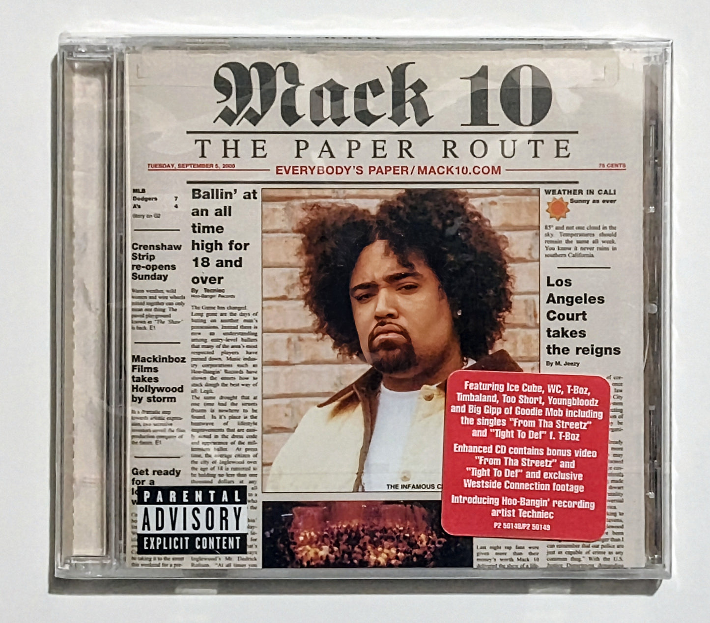 Mack 10 - "The Paper Route" - COMPACT DISC M/M (Sealed with hype sticker)