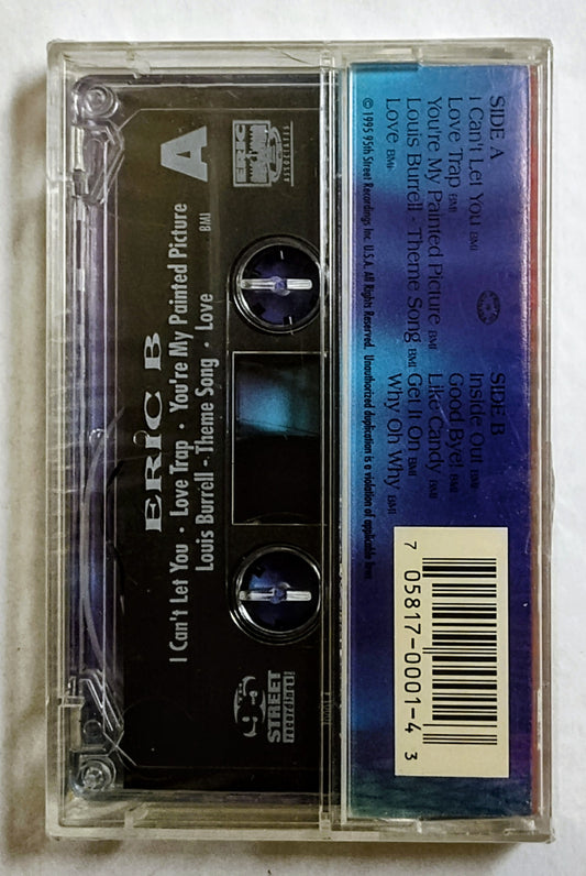 Eric B - “Eric B” - CASSETTE TAPE NM/M (Sealed; price written on cellophane- can be removed with alcohol if needed; tiny holes in cellophane)