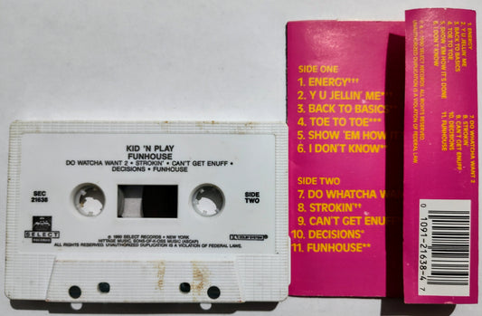 Kid ‘N Play - “Kid ‘N Play’s Funhouse” - CASSETTE TAPE VG/VG