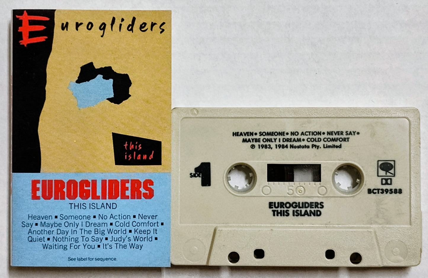 Eurogliders - “This Island” - CASSETTE TAPE VG+/VG+