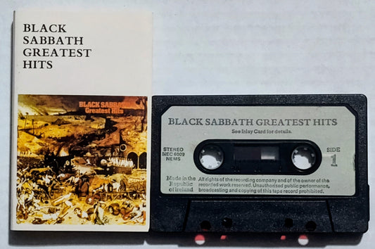 Black Sabbath - “Greatest Hits” - CASSETTE TAPE (Ireland) VG/VG