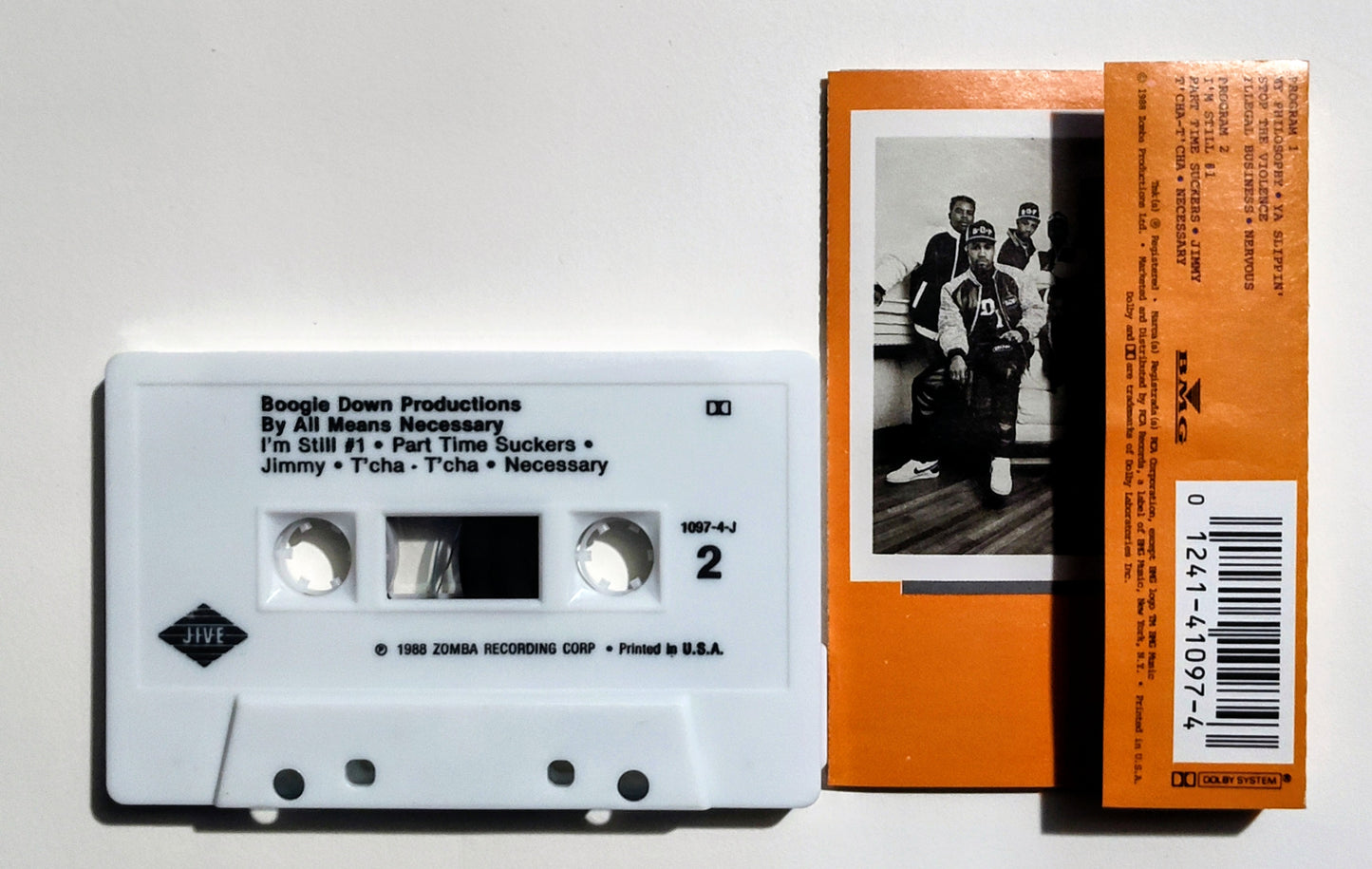 Boogie Down Productions - "By Any Means Necessary" - CASSETTE TAPE (DOLBY) VG+/VG+