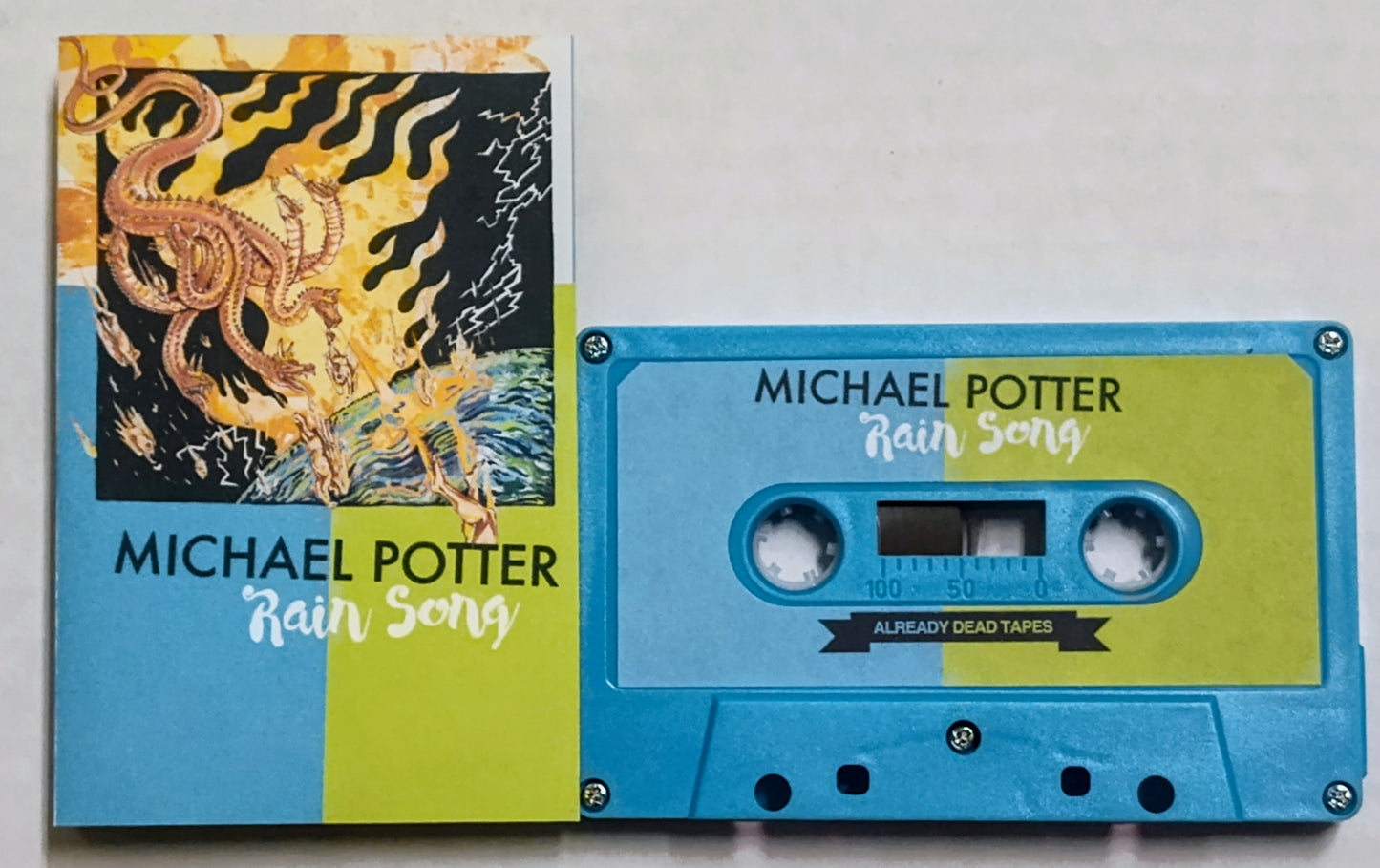 Michael Potter - “Rain Song” - INDIE CASSETTE TAPE (EP) M/M [Already Dead Tapes]