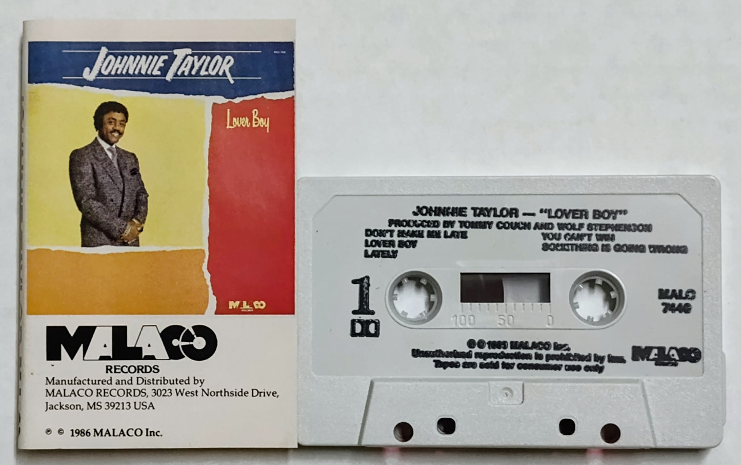 Johnnie Taylor - “Lover Boy” - CASSETTE TAPE VG+/VG+