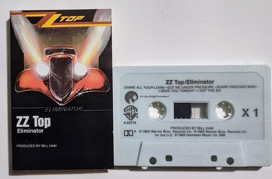 ZZ Top - "Eliminator" - CASSETTE TAPE (DOLBY) VG/VG+