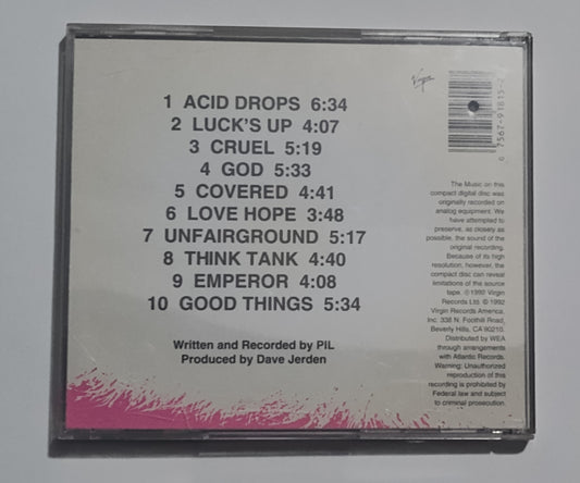 Public Image Ltd. (PIL) - "That What Is Not (Pink Disc Version)" - COMPACT DISC VG/VG (Hole punch)