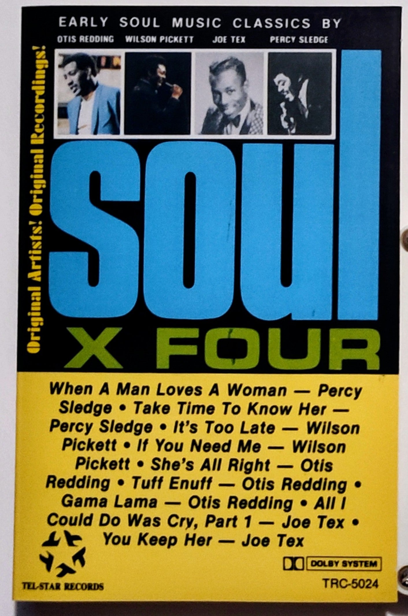 Various Artists - "SOUL X FOUR Compilation" - CASSETTE TAPE (DOLBY) VG+/VG+