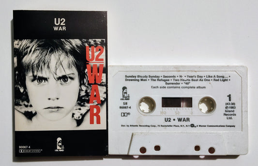 U2 - "War" - CASSETTE TAPE (DOLBY) VG/G+