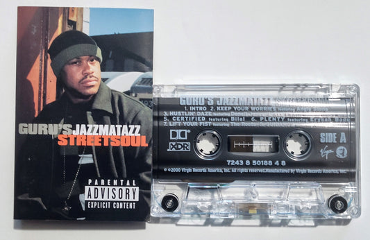 Guru - "Guru's Jazzmatazz Streetsoul" - CASSETTE TAPE (XDR; DOLBY) VG+/NM