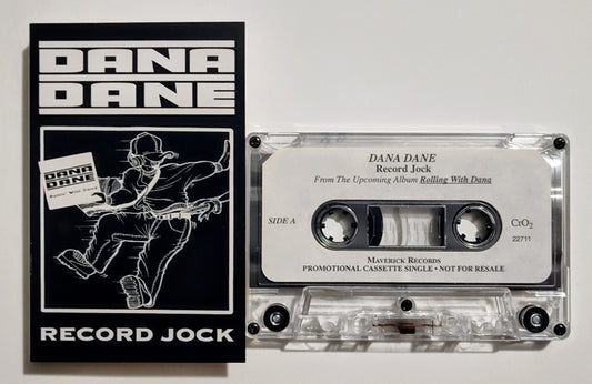 Dana Dane - "Record Jock" - CASSETTE TAPE (Single; promo; DOLBY HX PRO B NR) NM/NM