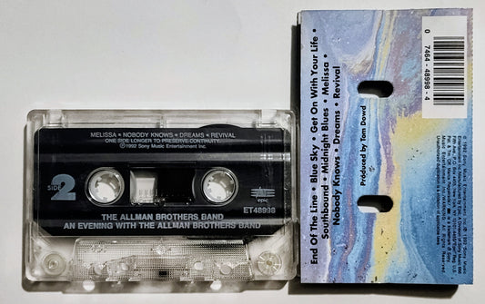 Allman Brothers Band - "An Evening With The Allman Brothers: First Set" - CASSETTE TAPE VG+/VG+