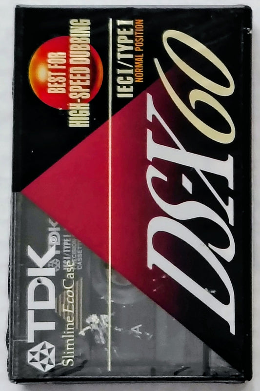 Blank - TDK DS-X 60 Normal Bias Type I (60-Minute; black label; slimline case; Sealed)
