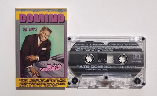 Fats Domino - "20 Hits" - CASSETTE TAPE VG+/VG+