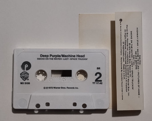 Deep Purple - "Machine Head" - CASSETTE TAPE (Columbia House) VG+/VG+