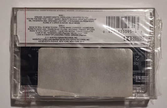 Various Artists - "Grease Soundtrack" - CASSETTE TAPE (DOLBY HX PRO) NM/M (Sealed; broken seal)