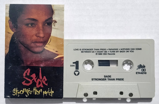 Sade - “Stronger Than Pride” - CASSETTE TAPE VG/VG+