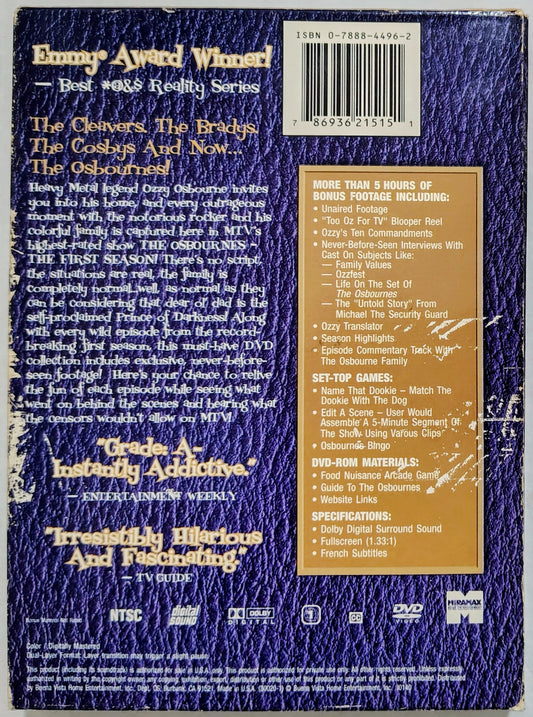 The Osbournes Season 1 DVD