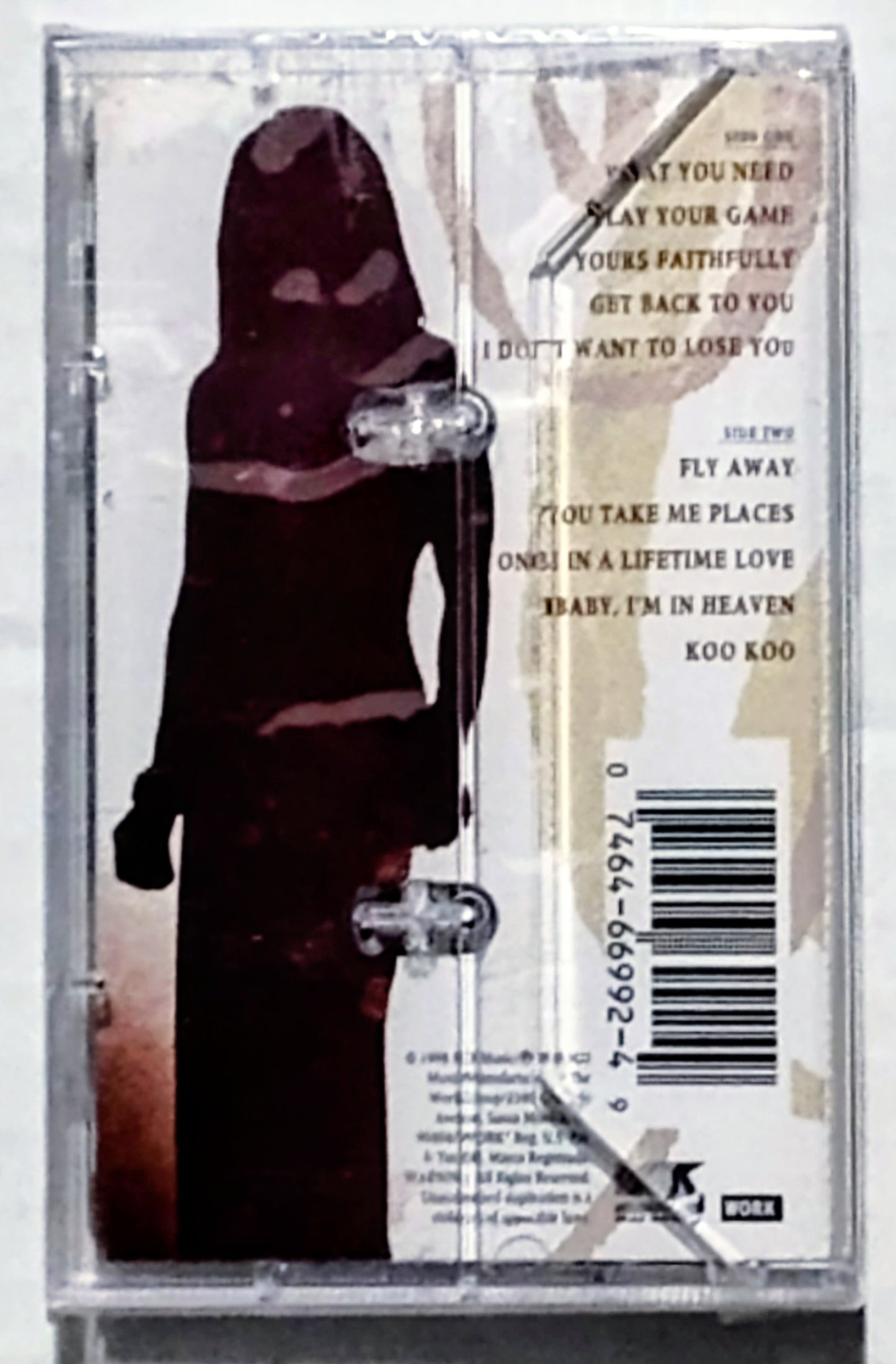 Rebbie Jackson - “Yours Faithfully (With Michael Jackson)” - CASSETTE TAPE VG+/M (Sealed with hype sticker; small crack in cover & another in spine.)