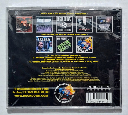 Black Moon (KRS One) - “Worldwind (This Is What It Sounds Like) Remix” - COMPACT DISC M/M (Sealed)