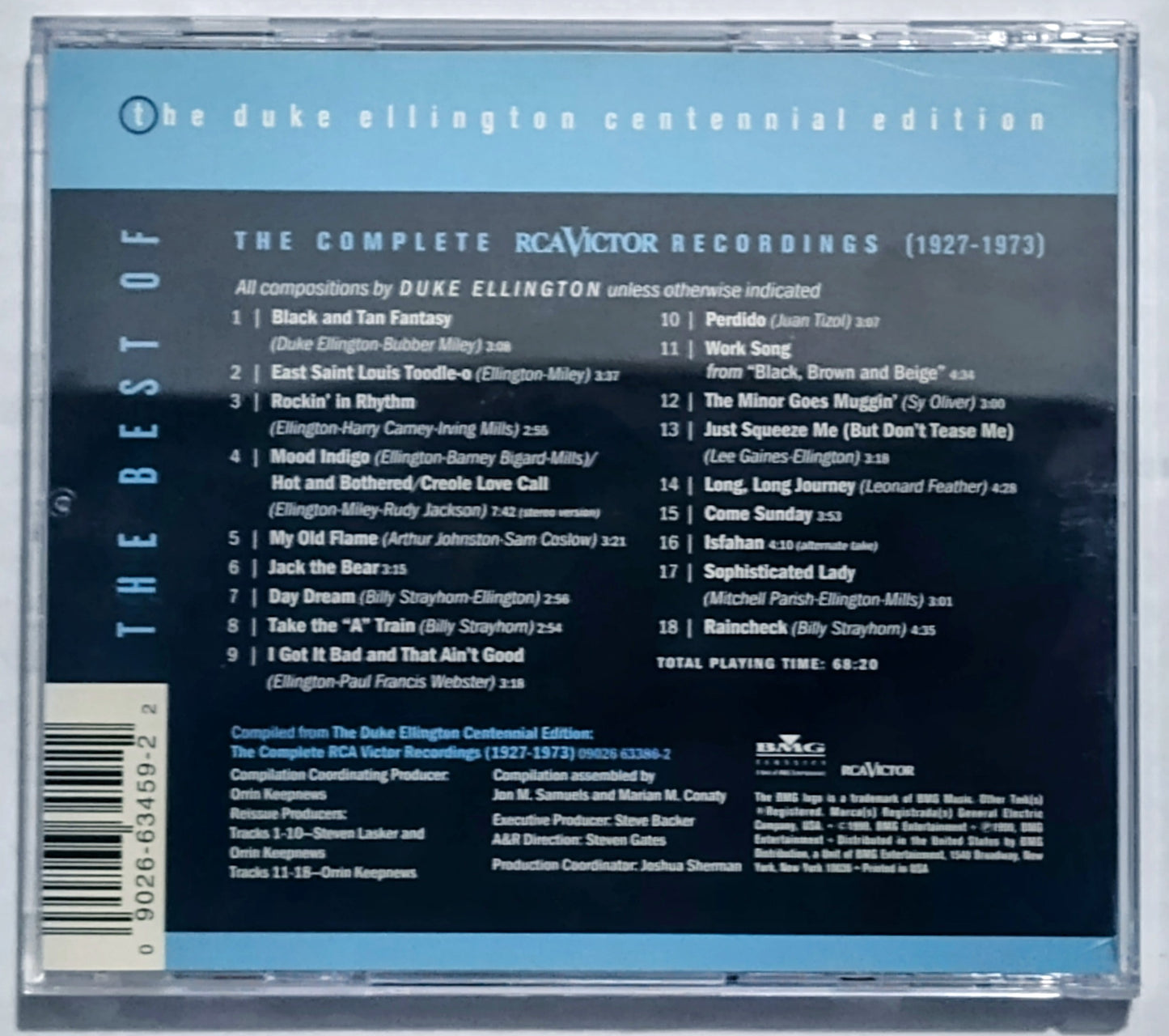 Duke Ellington - “The Best Of: The Centennial Edition” - COMPACT DISC VG+/VG+